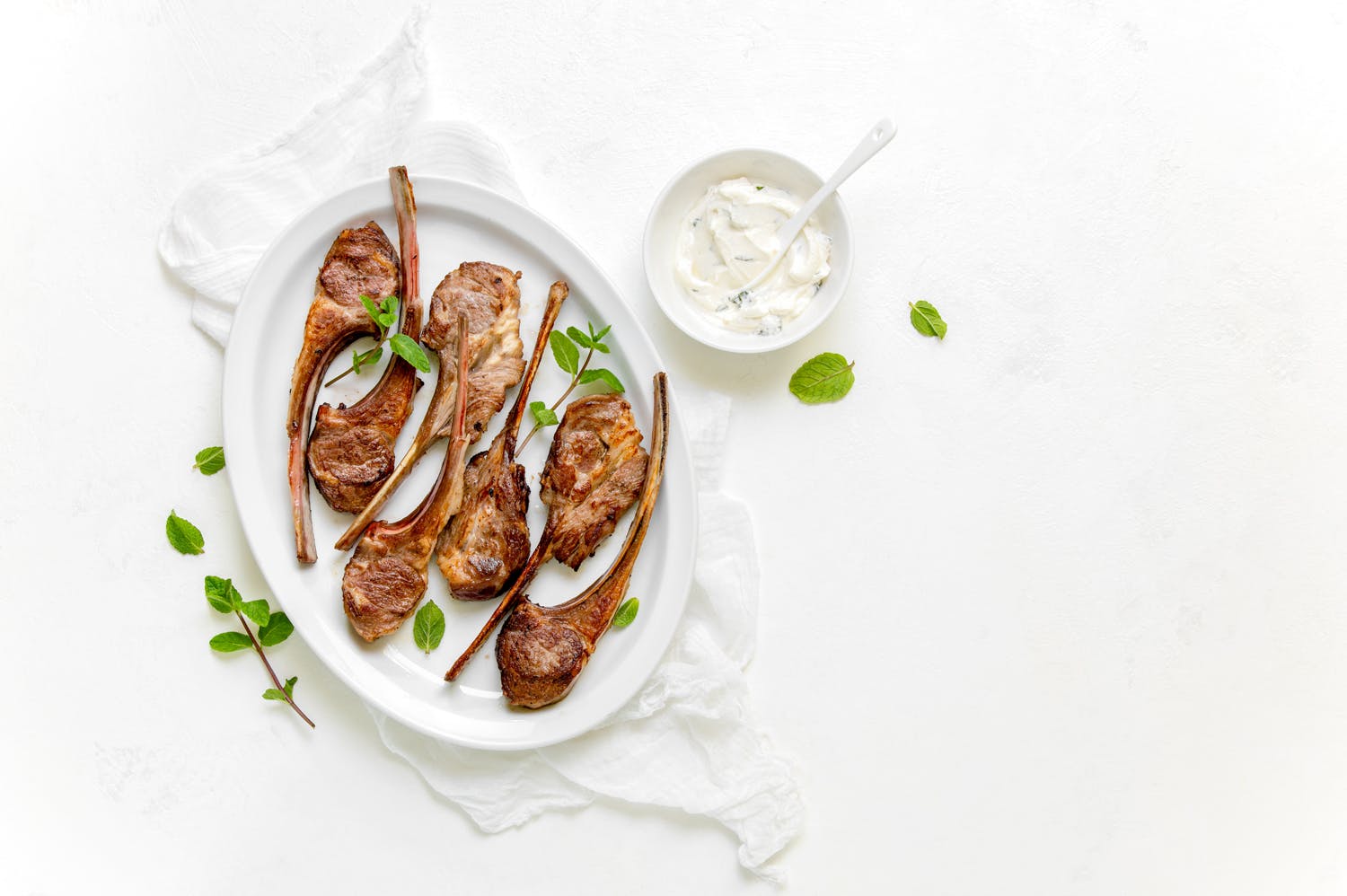 Mediterranean Grilled Lamb Chops with Tzatziki Sauce